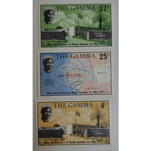 (--) Набор марок Гамбия "3 шт." Негашеные , III O