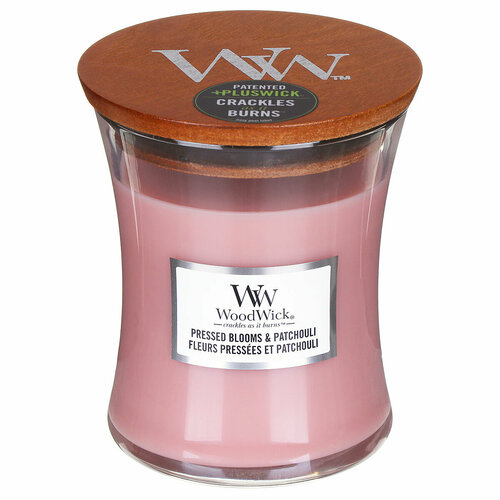 Woodwick/ Свеча средняя Пачули и сухоцвет 275гр.