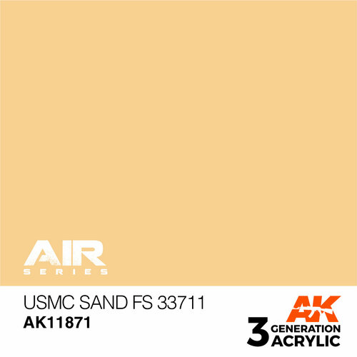 AK11871 Краска акриловая 3Gen USMC Sand FS 33711