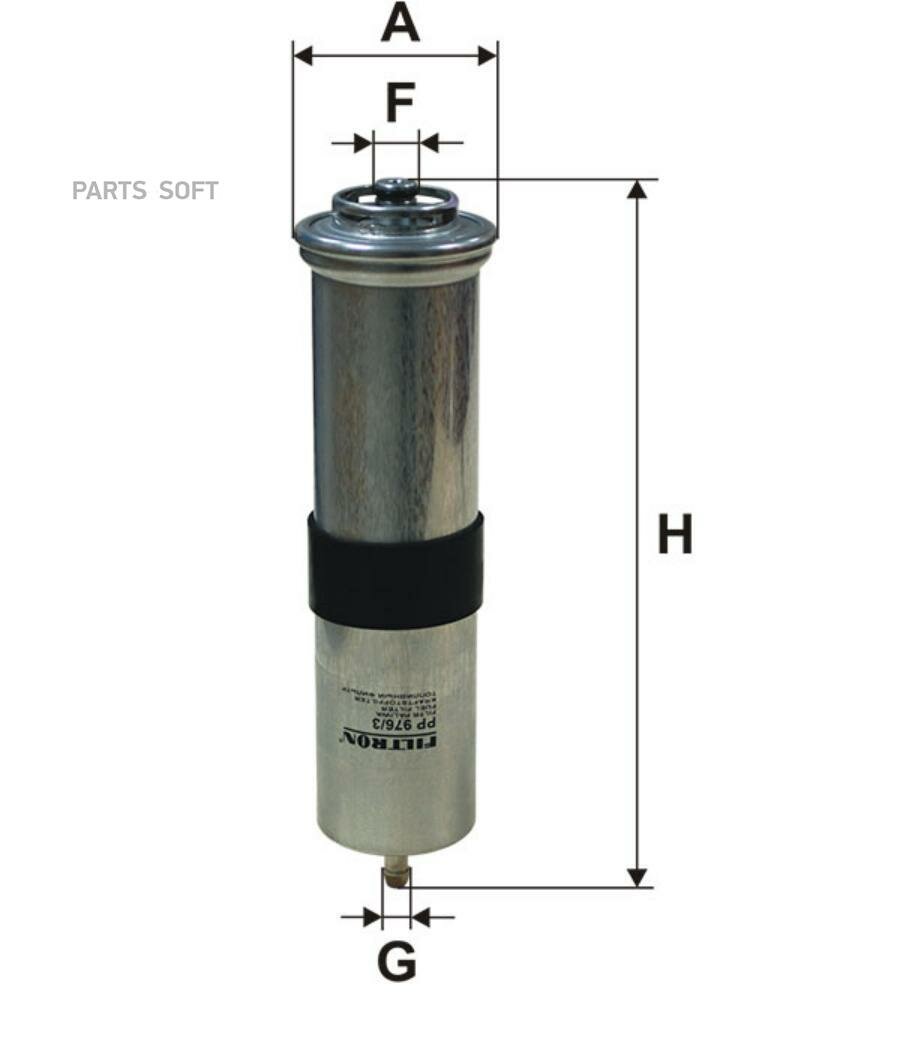FILTRON PP976/3 Фильтр топл. BMW 3 E90, X1 E84, X3 F25 2,0-3,0D 2010=>