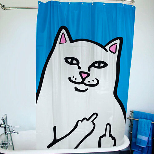 Шторка для ванны Impudent cat