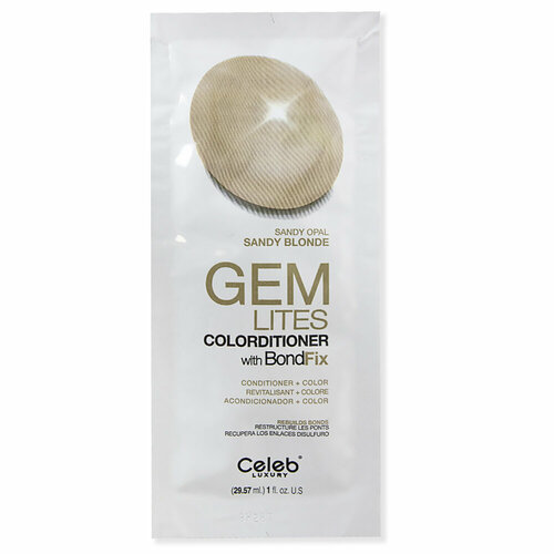 Celeb luxury Кондиционер тонирующий, корректирующий цвет Песочный Опал Gem Lites Sandy Opal Colorditioner 30 мл