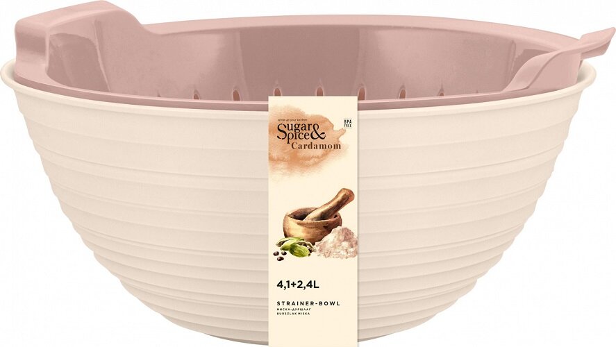Миска-дуршлаг Sugar&Spice Cardamon (шампань) 41+24 л SE400710001