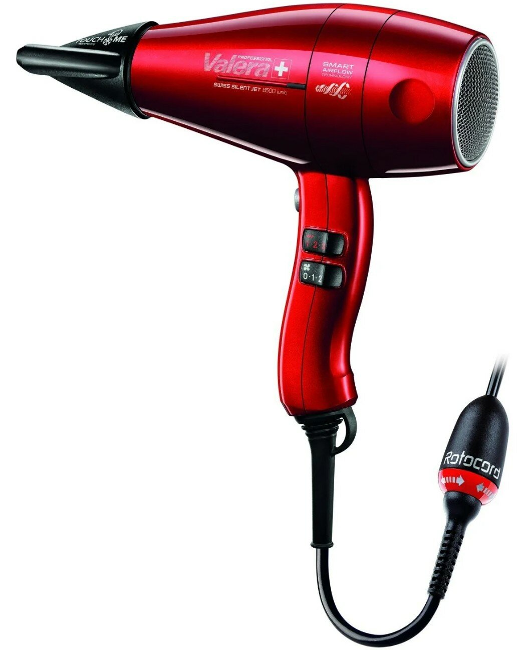 Фен профессиональный Valera Professional Swiss Silent Jet 8500 Ionic Rotocord, 2000 Вт красный