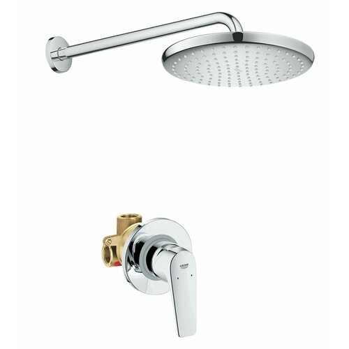 Тропический душ Grohe BauFlow Professional 250, Германия смеситель для раковины grohe bauflow 23752000 хром