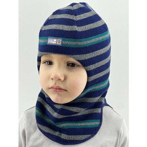 Балаклава Бушон, размер 46-48, мультиколор шапка шлем teyno для мальчиков зимняя шерсть размер 1 48 50 синий