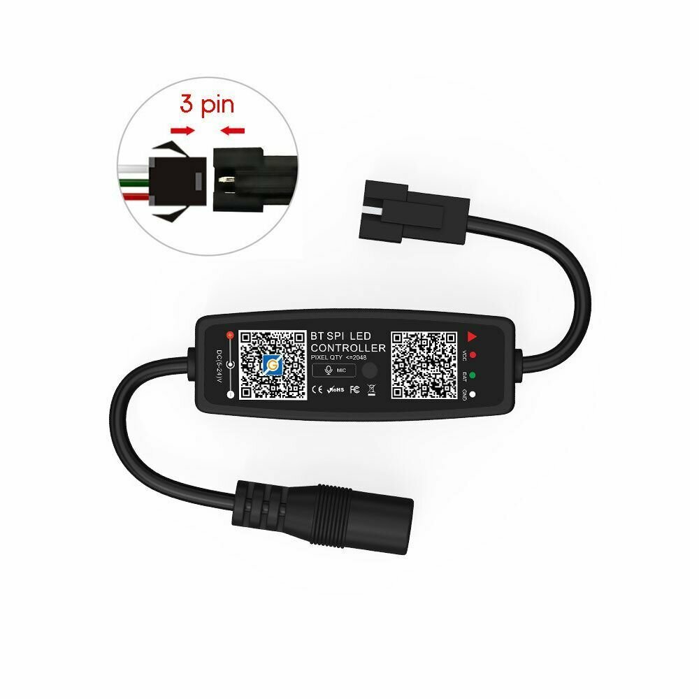 LED контроллер DC 5-24В (Bluetooth RGB) Огонек OG-LDL43