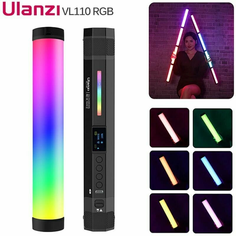 Осветитель светодиодный, Ulanzi VL110 RGB, 2500 К-9000 К