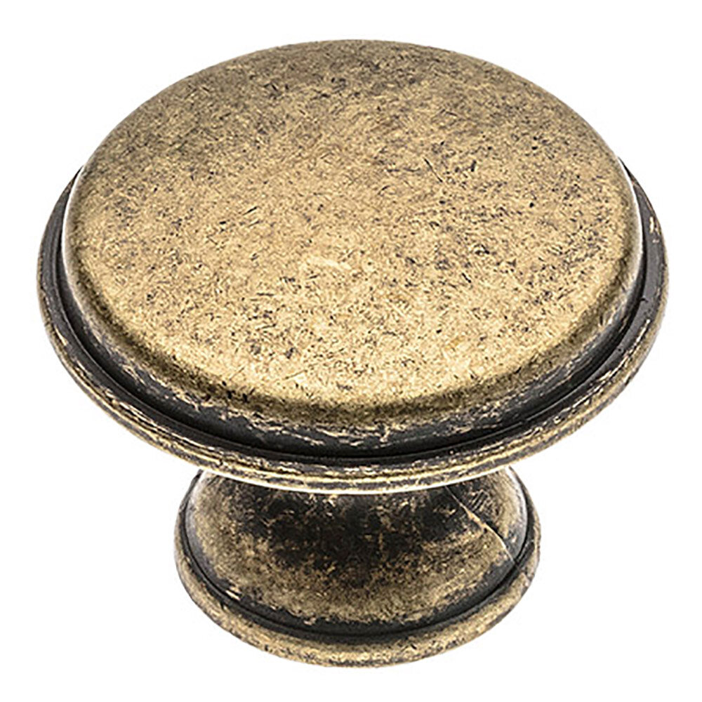 Ручка-кнопка мебельная Cento состаренная бронза