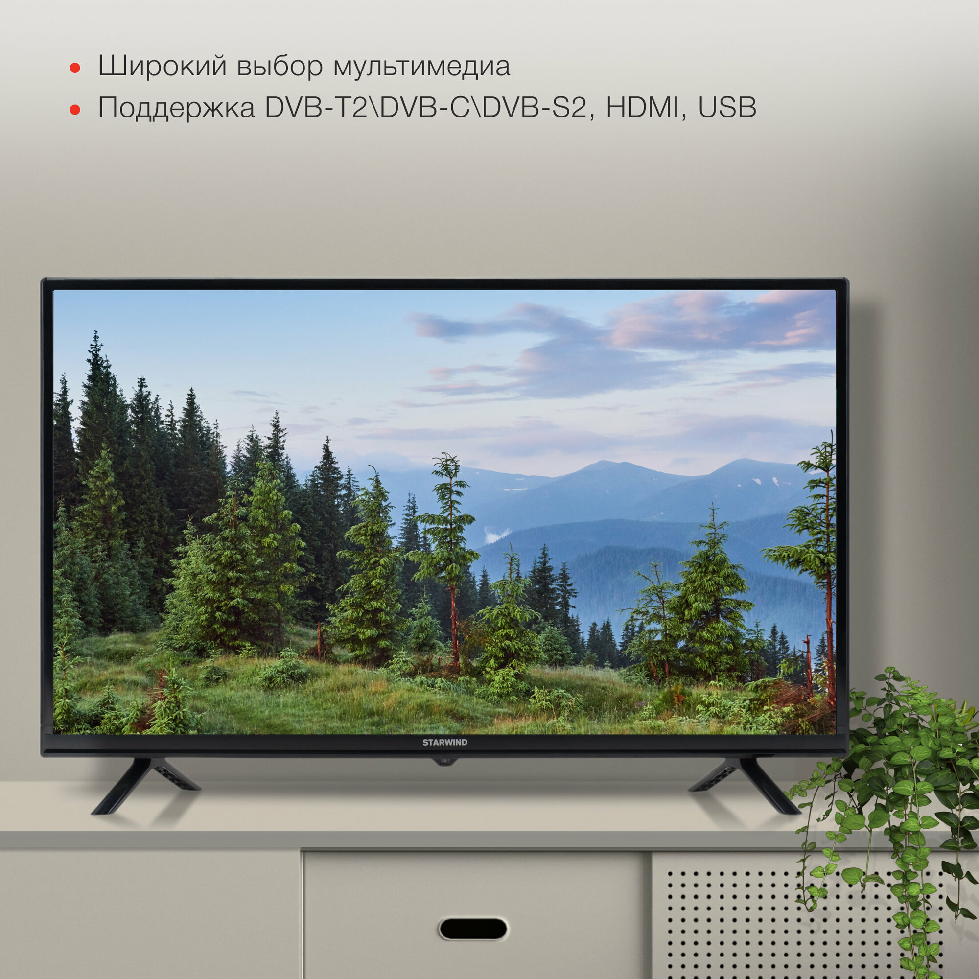 Телевизор Starwind Яндекс.ТВ SW-LED32SG304, 32", LED, HD, Яндекс.ТВ, черный - фото №6