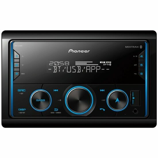 Автомагнитола Pioneer MVH-S425BT 2DIN 4x50Вт ПДУ RDS