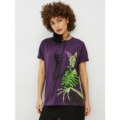 Футболка VOSQ, размер XS, фиолетовый