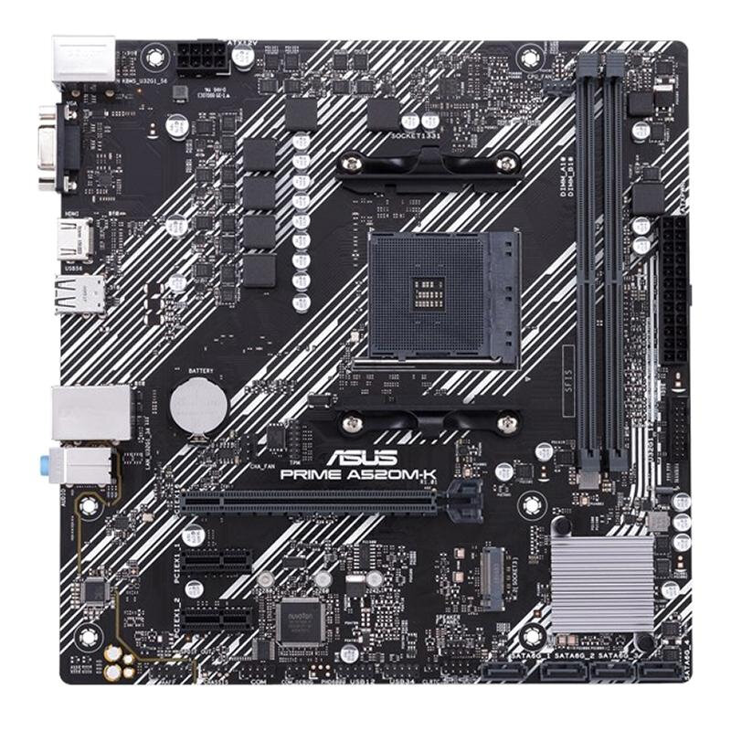 Материнская плата Asus PRIME A520M-K AM4 A520 DDR4 M.2 HDMI mATX