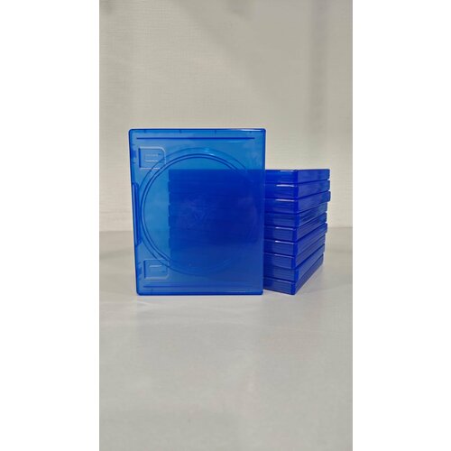 Бокс для диска PS4, набор 10 шт синий