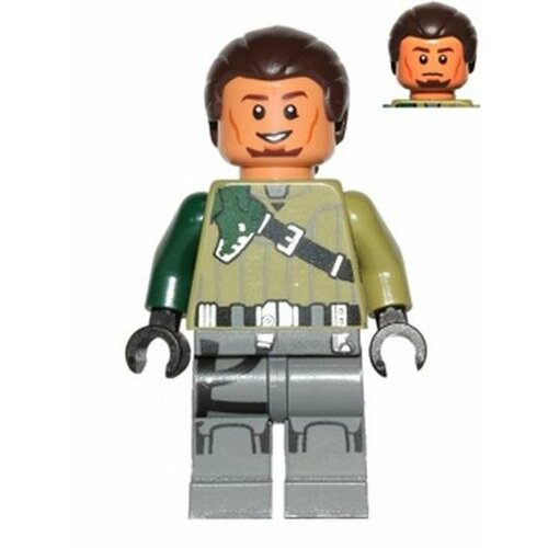 Минифигурка Лего Lego sw0602 Kanan Jarrus (Dark Brown Hair and Eyebrows) хлопковая футболка rebels hera star wars черный