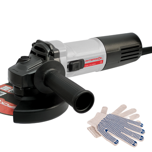 Угловая шлифовальная машина ИНТЕРСКОЛ УШМ-125900Эрабочие перчатки 489000₽