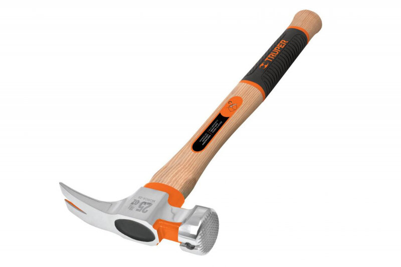 фото Молоток-гвоздодер 0,45кг. Ручка американский орех. Рифленый боек. Магнитный паз Truper MORCA-16 19989