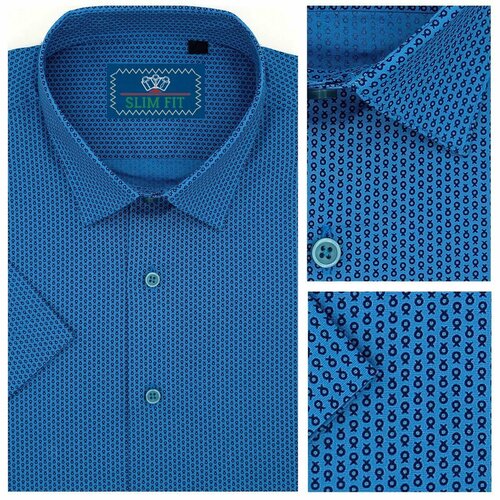 Рубашка , размер L, голубой