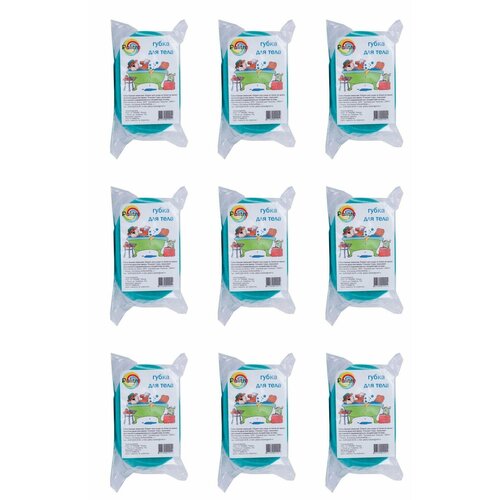 Palitra Губка для тела Овальная, 9 шт