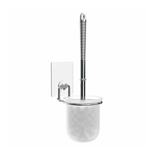 Гарнитур для туалета KLIEBER Lite настенный на силиконовом креплении пластик хром