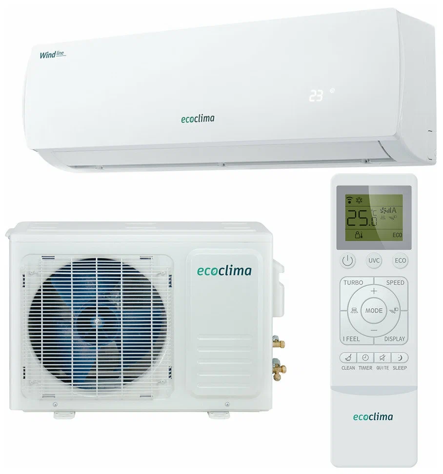 Сплит-система Ecoclima EC/I-09QC/ECW/I-09QCW Wind Line Inverter (White)