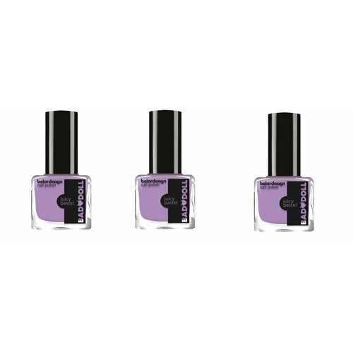 Лак для ногтей Belor Design Bad Doll Juicy Pastel, тон 309, violet х 3шт