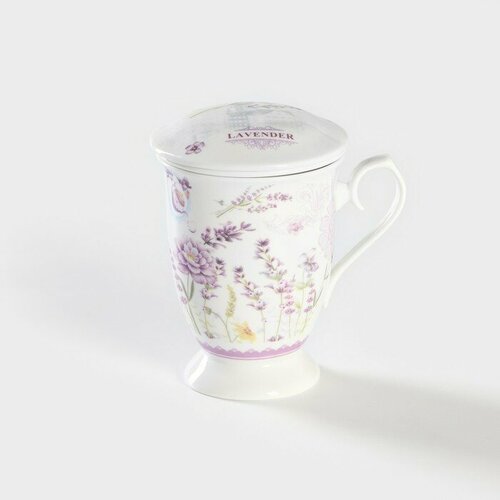 Кружка керамическая с ситом Прованс 300 мл 1099₽