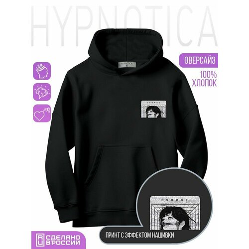 фото Толстовка hypnotica, размер xs, черный