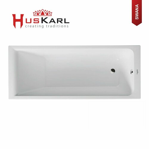Акриловая ванна HUSKARL SWANA 160 х 70 с каркасом и экраном + слив-перелив в подарок!