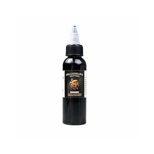фото Универсальная черная краска для тату dragonhawk colors black 2oz (60мл)
