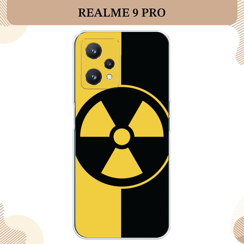 Силиконовый чехол Эмблема черно-желтая на Realme 9 Pro/9 5G / Реалми 9 Про/ 5G силиконовый чехол на realme 9 5g реалми 9 про черно золотая клубника