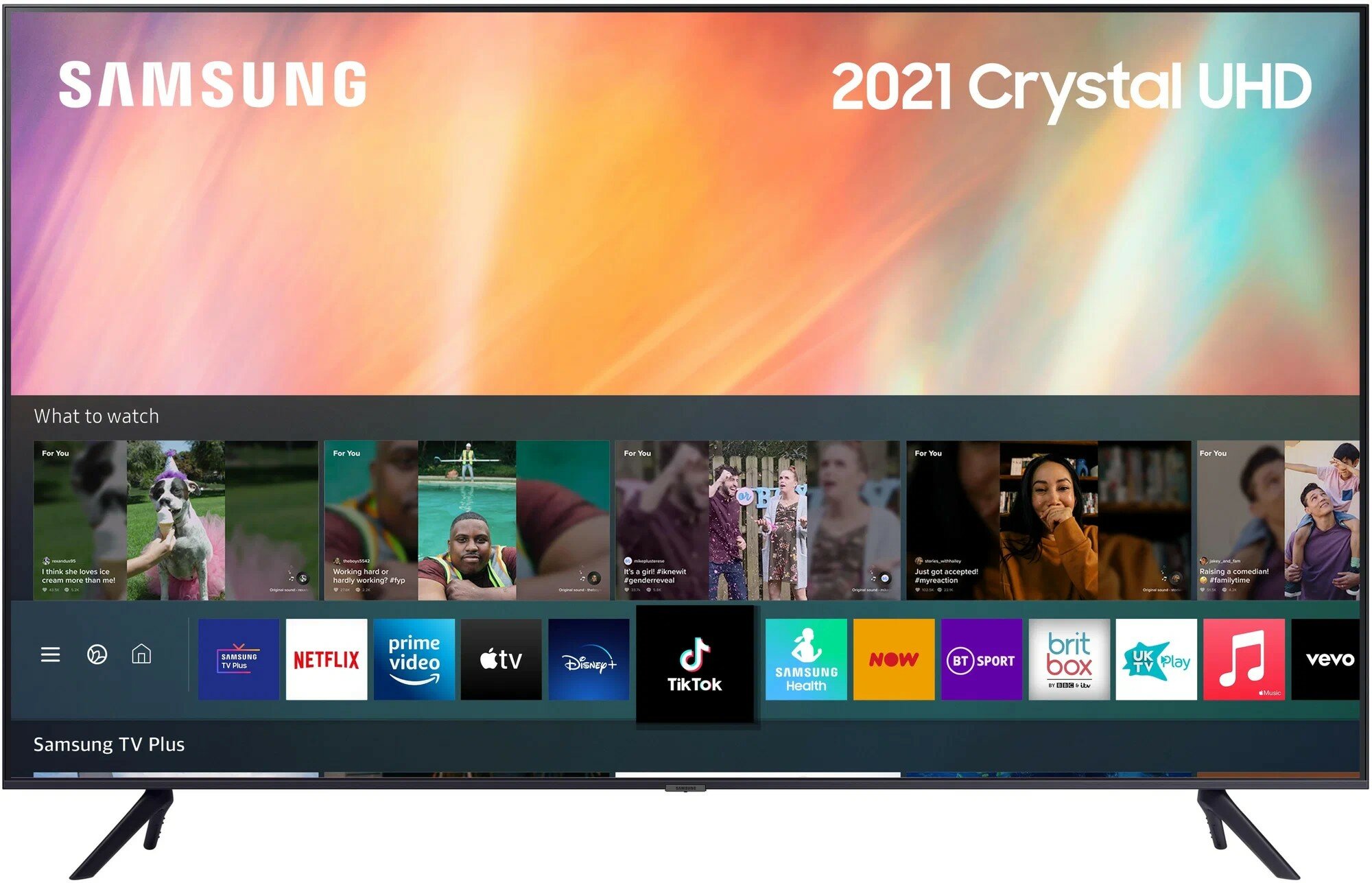 Телевизор Samsung 50" UE50AU7101UCCE, черный