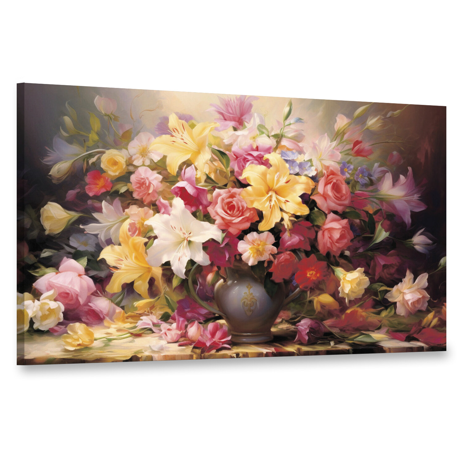 Интерьерная картина 100х60 "Букет весны в цветах"