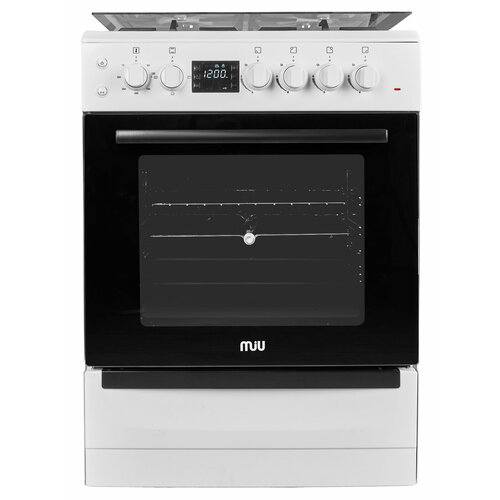 Комбинированная плита MIU 6030 ЕRPDCH белая 60 см газовая с электрической духовкой вертелгриль чугунные решетки полный газ-контроль 3367000₽