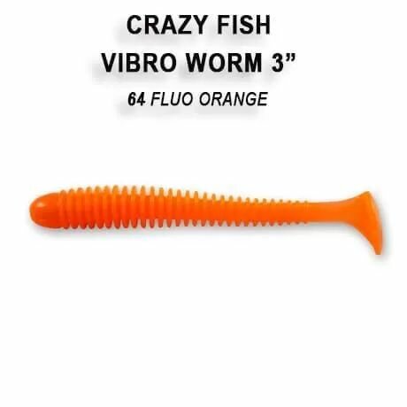 Силиконовые приманки CF Vibro worm 3.4" 12-85-64-6, кальмар, 5 шт. Приманка для рыбалки, 85 мм.