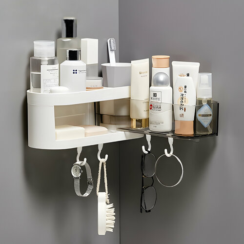 Органайзер для ванной 315108115 см угловой прозрачно-белый Baizheng 1014₽