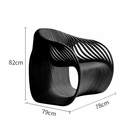 Интерьерное кресло Mathieu Черный 120900₽