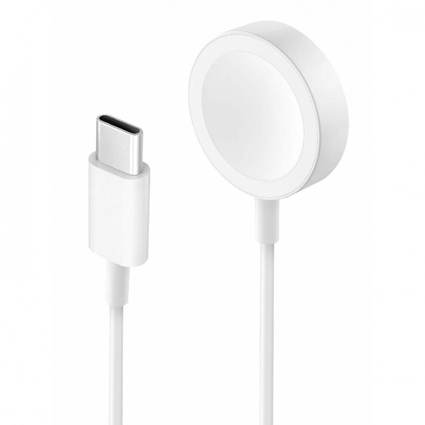 Зарядное устройство EnergEA Bazic GoCharge Wireless chager with USB-C to AW cable 1 м для Apple Watch, цвет Белый (CBL-GCCW-WHT100)