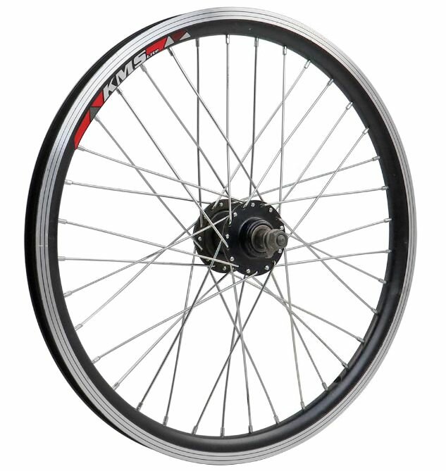 Обод 20" 2-х слойный (алюм.) передний в сборе с втулкой под диск на 6 болтов черный