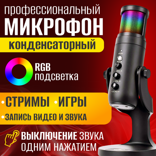 Микрофон студийный профессиональный 900PRO для компьютера 2998₽