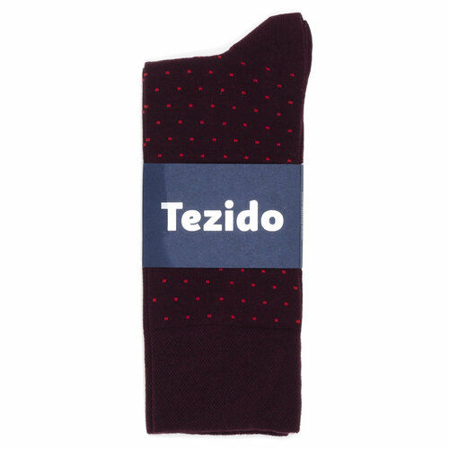 фото Носки tezido, размер 41-46, черный, красный, коричневый