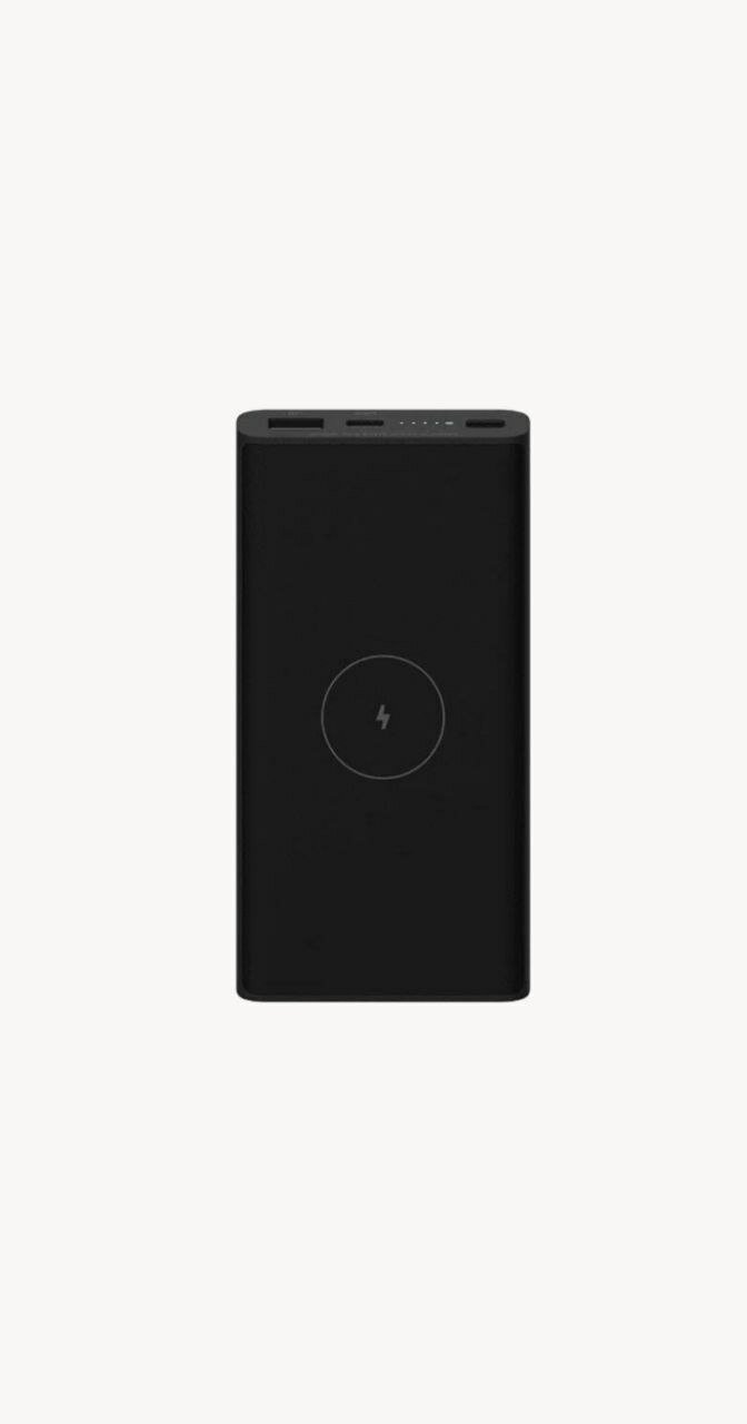 Беспроводной портативный аккумулятор Xiaomi, 10 000 мАч, черный