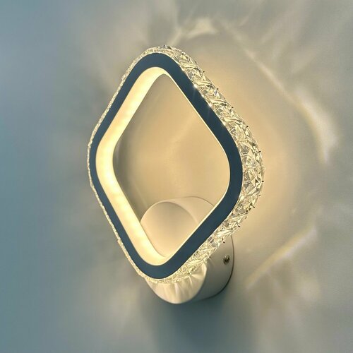 Свет Столицы Бра настенная светодиодная белая с хрусталем, 40 Вт