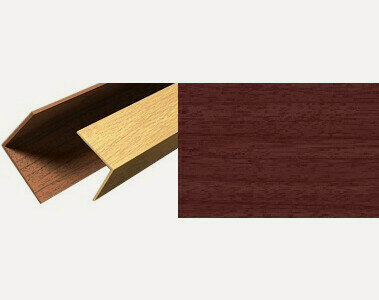 Изображение товара Угол панельпласт, ПВХ, размер 40х40 мм, длина 2.7 м, цвет махагон