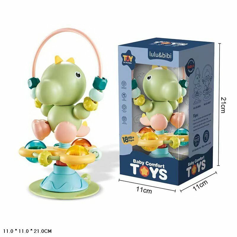 Погремушка-прорезыватель на присоске "Дракончик" — фото 1