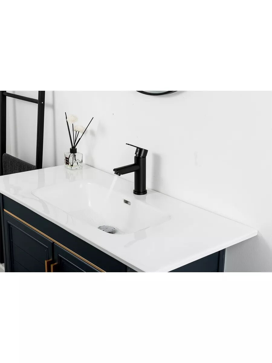 Смеситель для раковины из нержавеющей стали Frap F10801-6 черный — фото 1