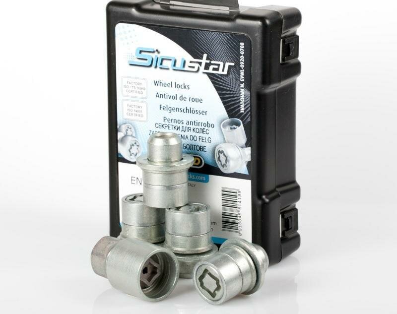 Секретки на колеса Farad SicuStar (StarLock) ENSYRS (гайки, M12x1.5, 1 ключ)