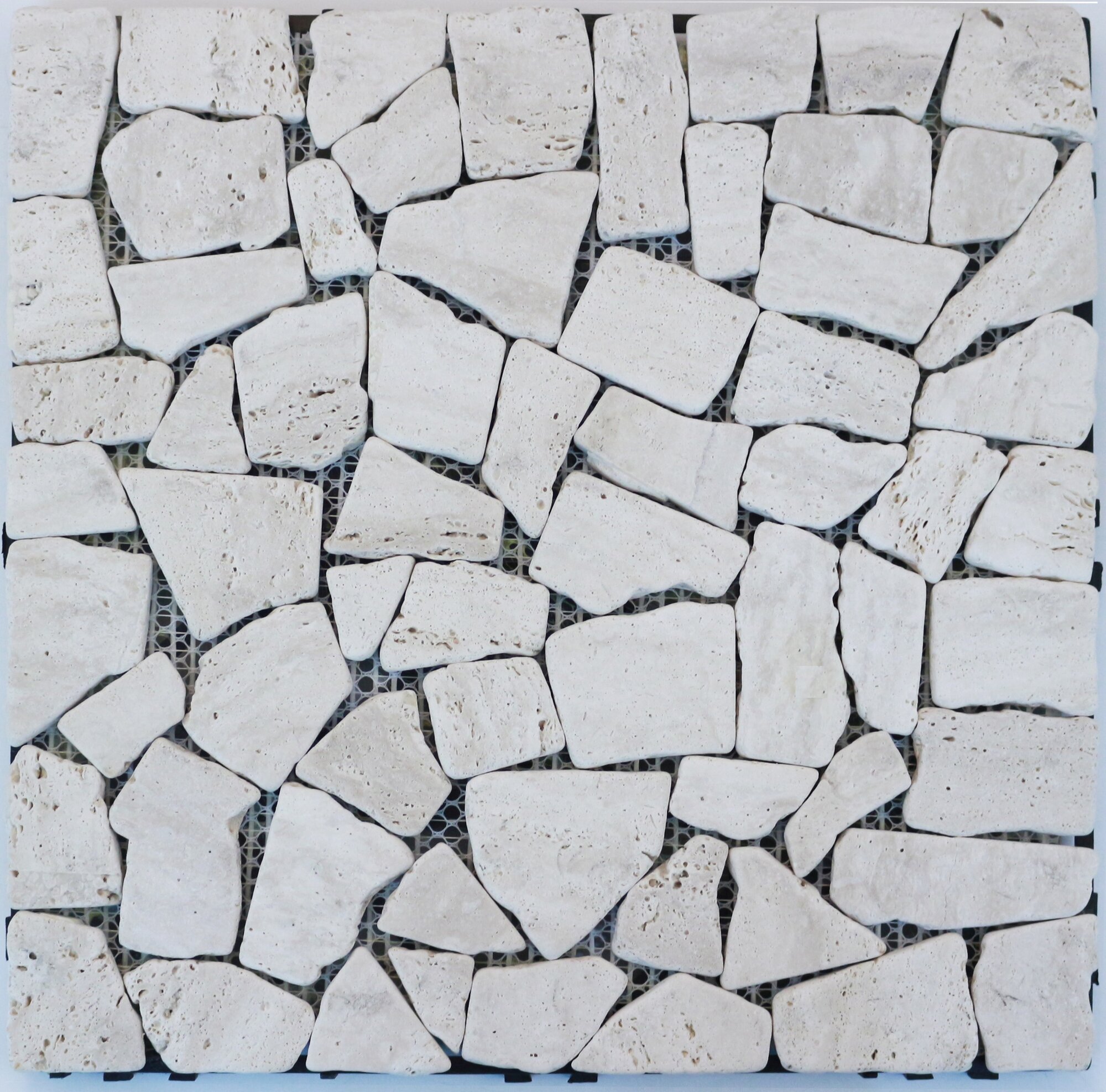 Покрытие модульное садовое Stone белое 30х30 см