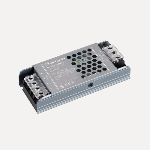 Изображение товара Блок питания ATS-24-030-LS (24V, 1.25A, 30W) (Arlight, IP20 Сетка, 5 лет) 049077