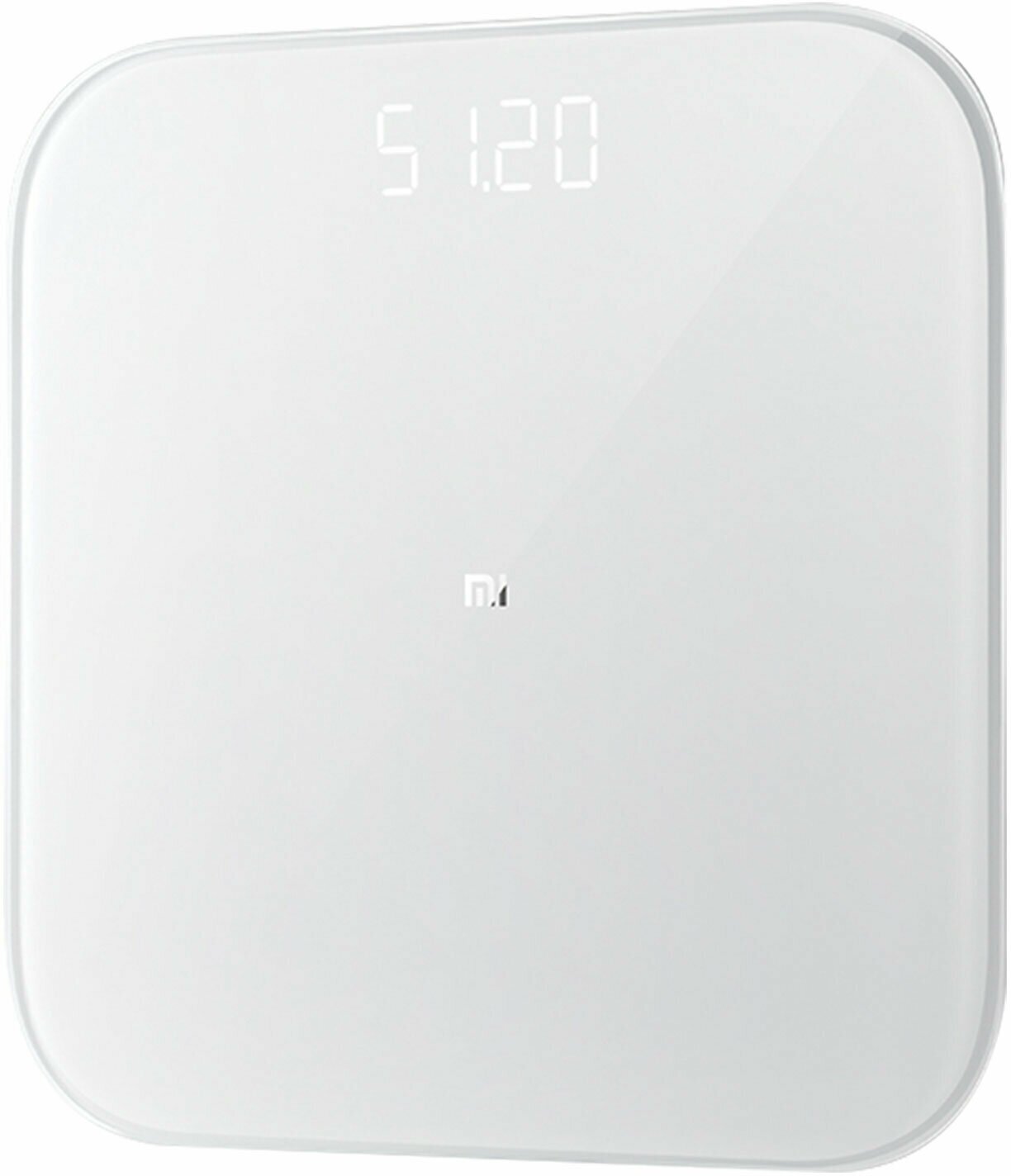 Весы напольные XIAOMI Mi Smart Scale 2, электронные, максимальная нагрузка 150 кг, квадрат, стекло, белые, NUN4056GL — фото 1